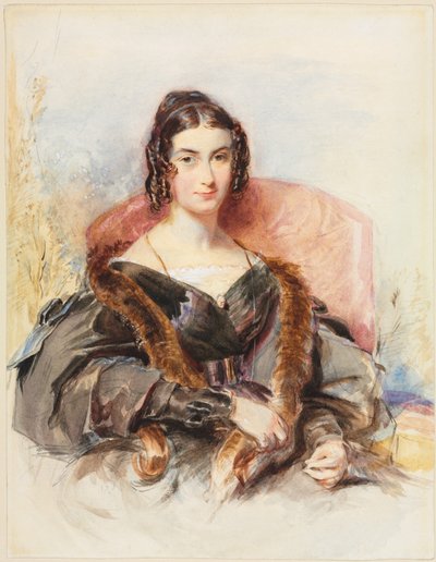 Portret van een Vrouw door George Richmond