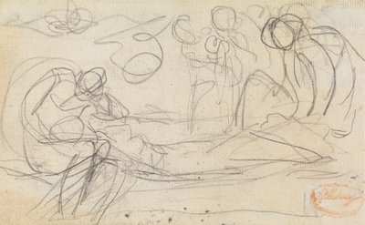 Figurencompositie Studie 50 door George Romney