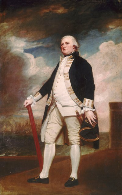 Vice-admiraal George Darby (circa 1720-1790) door George Romney