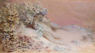 Ophelia in de Distels door Georges Clairin