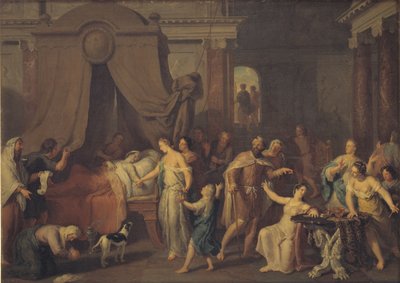 Alcestis en Admetus door Gerard Hoet I