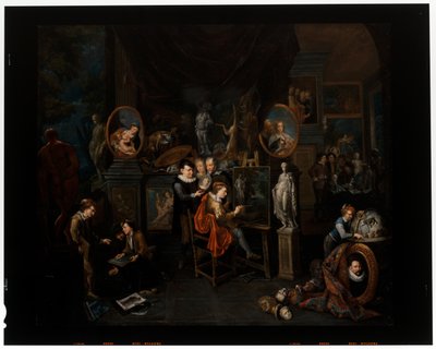 Het atelier van de schilder door Gerard Thomas