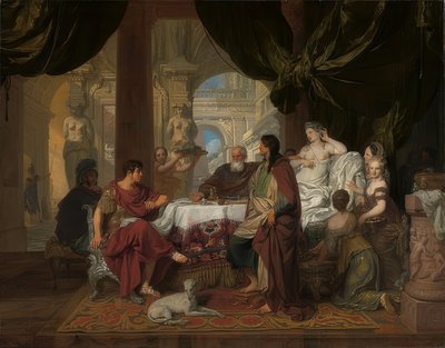 Het banket van Cleopatra. Circa 1675-80 door Gerard de Lairesse