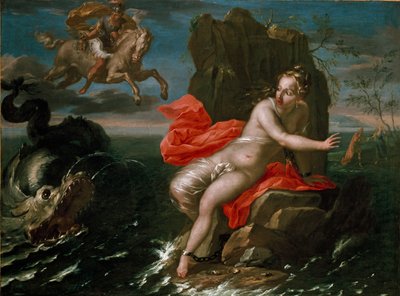 Perseus en Andromeda, 17e-18e eeuw door Giacomo Bolognini