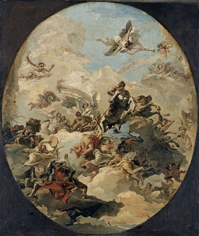 De apotheose van Hercules door Giovanni Domenico Tiepolo