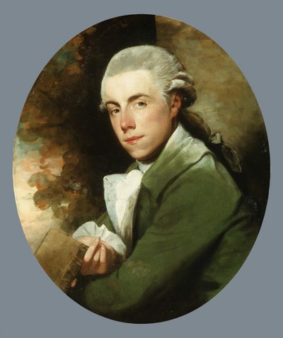 Man in een groene jas, ca. 1779-1785 door Gilbert Stuart