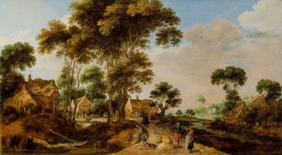 De landweg door Gillis Claesz de Hondecoeter