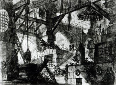 Denkbeeldige gevangenis door Giovanni Battista Piranesi