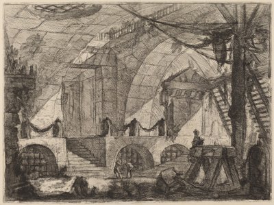 De Zaagbok door Giovanni Battista Piranesi