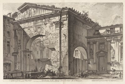 Gezicht op door Giovanni Battista Piranesi