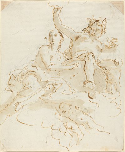 Bacchus en Ariadne door Giovanni Battista Tiepolo