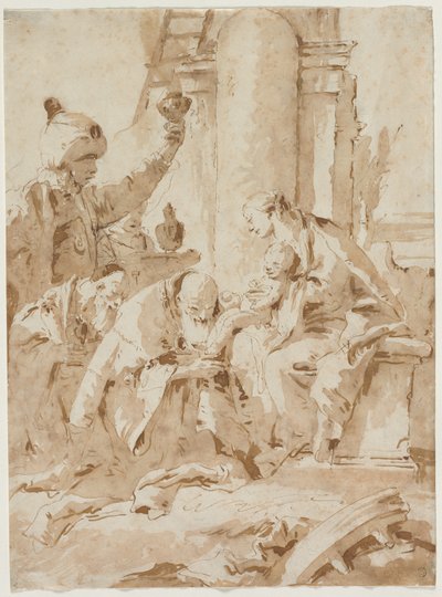 De Aanbidding der Wijzen door Giovanni Battista Tiepolo