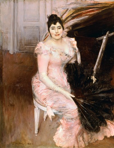 Argentijnse zanger, door Giovanni Boldini (1842-1931) door Giovanni Boldini