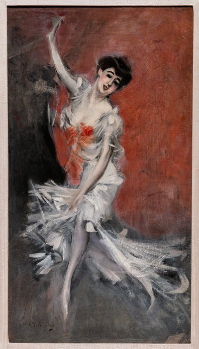 Portret van een vrouwelijke danseres door Giovanni Boldini