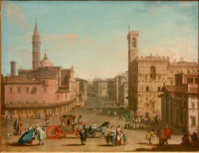 De Piazza San Firenze door Giuseppe Zocchi