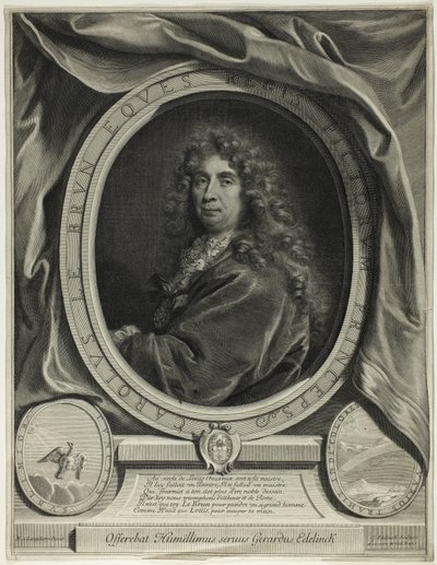 Charles le Brun door Gérard Edelinck