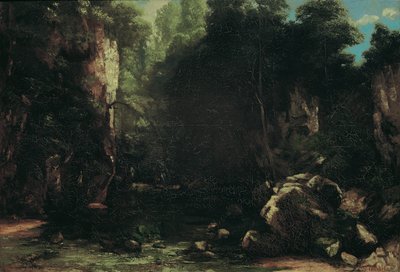 De Schaduwrijke Beek door Gustave Courbet