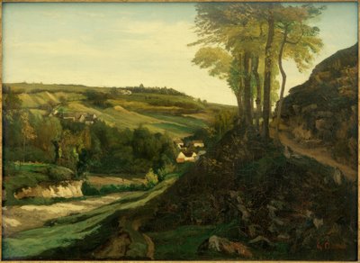 De vallei van Ornans door Gustave Courbet