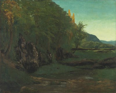 Landschap van Jura door Gustave Courbet