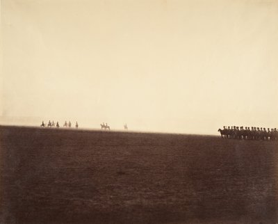 [Cavalerie manoeuvres, Camp de Châlons], 1857 door Gustave Le Gray