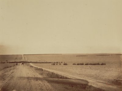 Manoeuvres, Camp de Châlons, 1857 door Gustave Le Gray