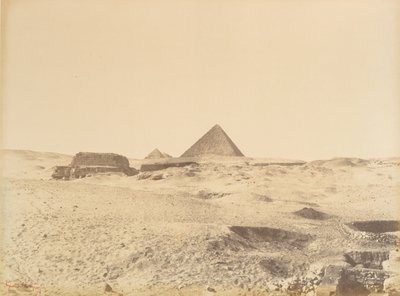 Piramides van Gizeh door Gustave Le Gray