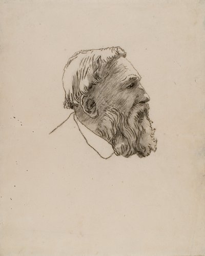 Hoofd van Rodin door Gwen John