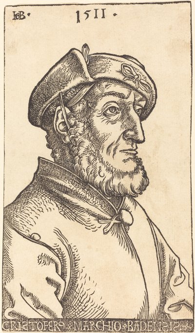 Christoffel, Markgraaf van Baden door Hans Baldung Grien