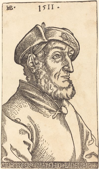 Christoph, Markgraaf van Baden door Hans Baldung Grien