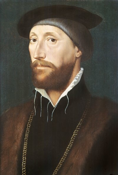 Sir Thomas Lestrange door Hans Holbein der Jüngere