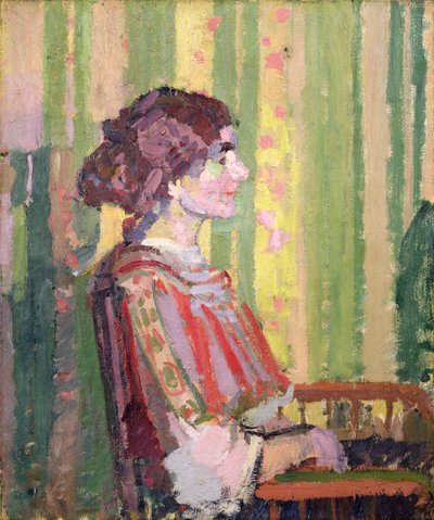 Mevrouw Robert Bevan, c.1913 door Harold Gilman