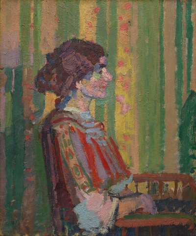 Stanislawa de Karlowska (Mevrouw Robert Bevan) door Harold Gilman