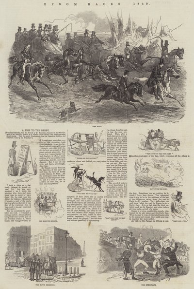 Epsom Races, 1849 door Harrison William Weir