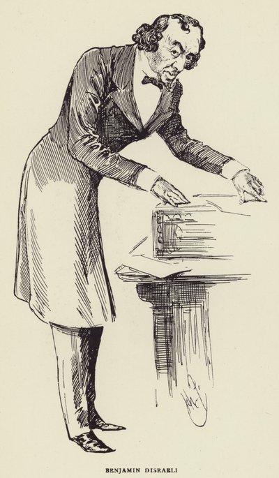 Benjamin Disraeli door Harry Furniss