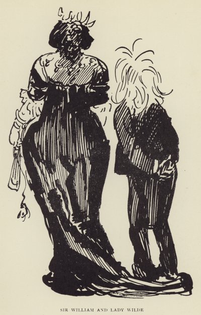 Sir William en Lady Wilde door Harry Furniss