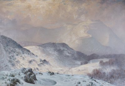 Winter in Malvern, Worcestershire door Harry William Adams