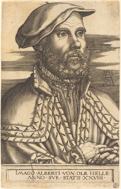 Albert van der Helle door Heinrich Aldegrever