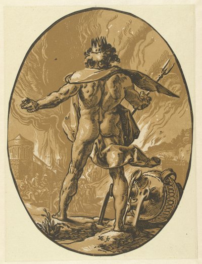 Pluto (Goden en godinnen) door Hendrick Goltzius