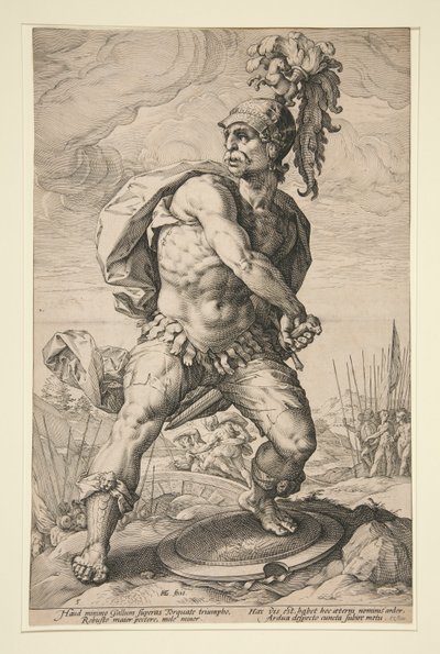 De Romeinse helden: Titus Manlius Torquatus door Hendrick Goltzius