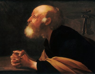 De Berouwvolle Petrus, 1616 door Hendrick Jansz Terbrugghen