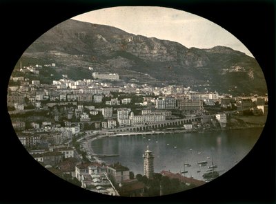 De stad en golf van Monaco door Henri Chouanard