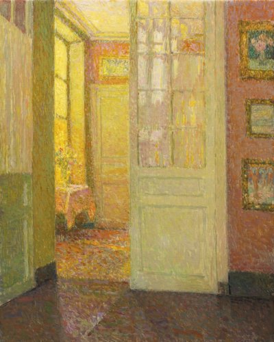 Interieur. Vensterlicht, 1931 door Henri Le Sidaner