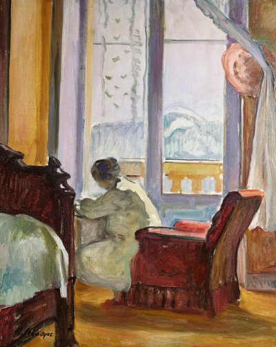 Vrouw Schrijvend door Henri Lebasque