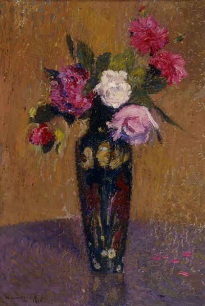 Vaas met bloemen, 1916 door Henri Martin