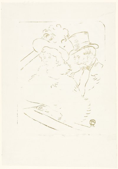 Op het Concert door Henri de Toulouse Lautrec