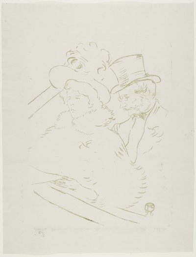 Bij het Concert door Henri de Toulouse Lautrec