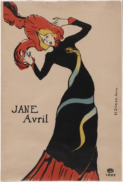 Jane Avril door Henri de Toulouse Lautrec