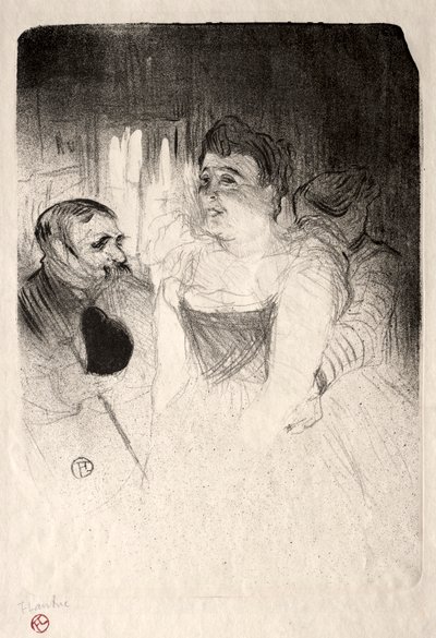 Judic in de loge, 1894 door Henri de Toulouse Lautrec