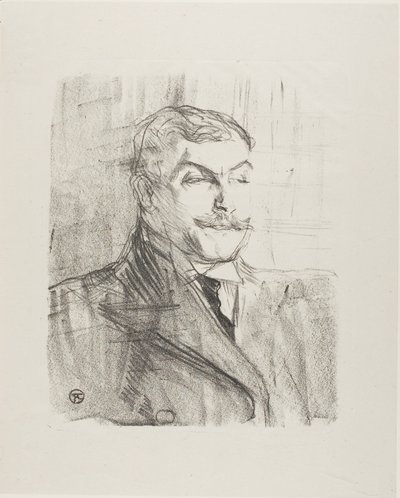 Lucien Guitry, uit Dertien Lithografieën door Henri de Toulouse Lautrec