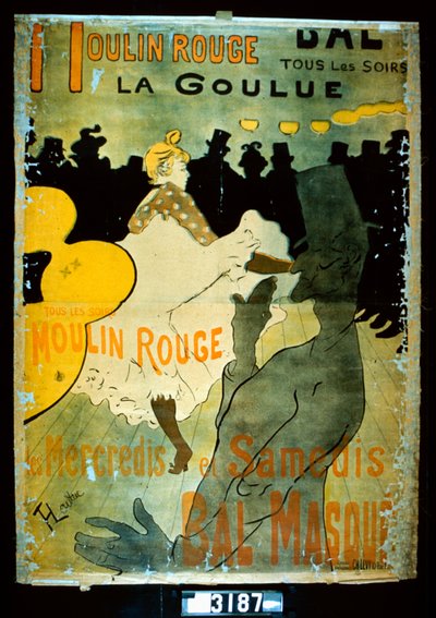 Moulin Rouge, La Goulue door Henri de Toulouse Lautrec